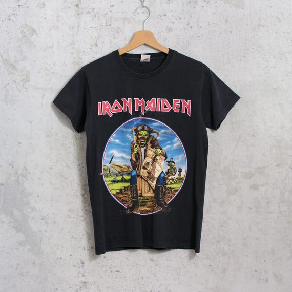 Iron Maiden Band T-shirt Black Heavy Metal S - Etsy