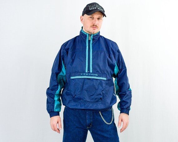 Mens nylon shell windbreaker best sale