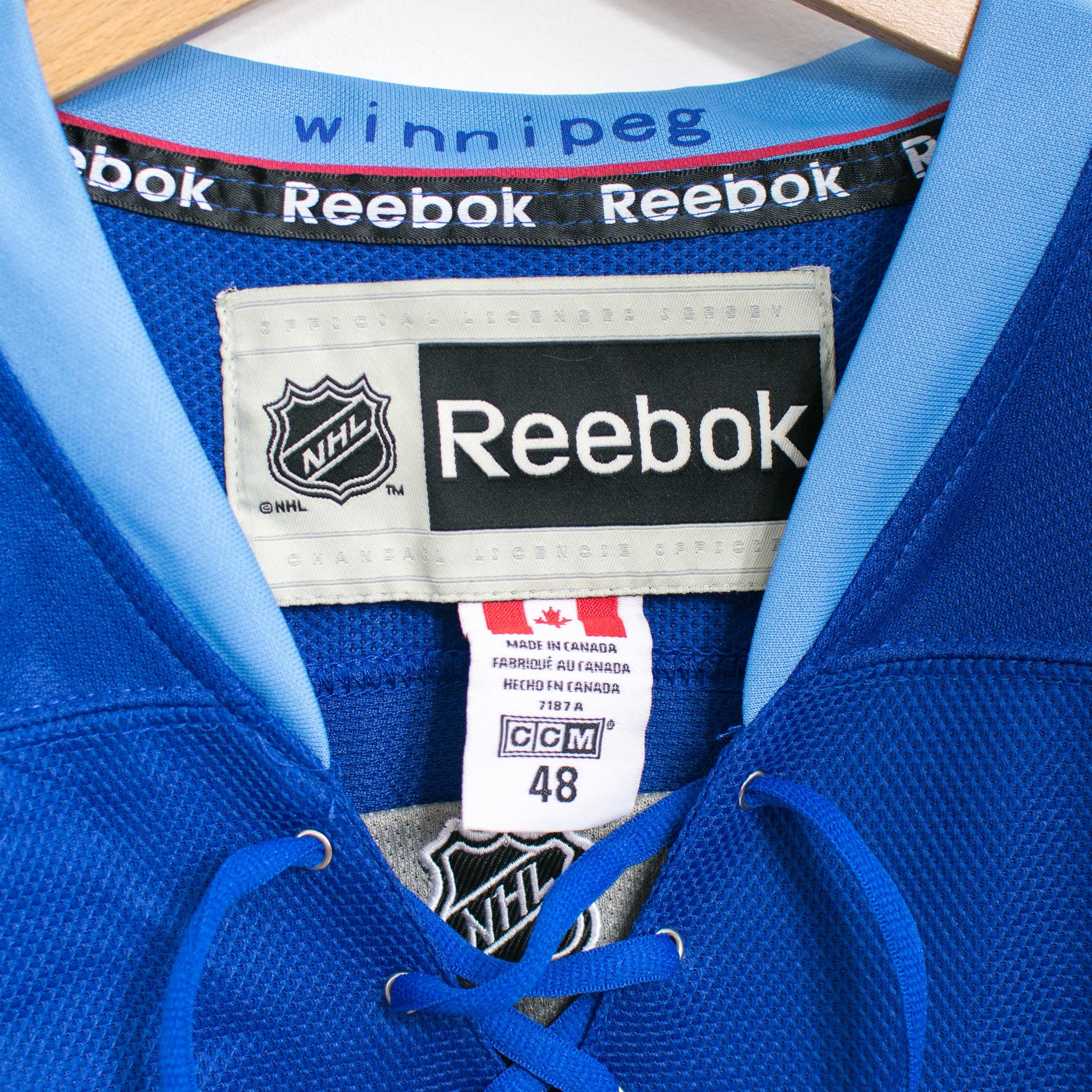 Reebok - 【Reebok】NHL Winnipeg Jets ゲームシャツ A-3449 Reebok】NHL Winnipeg Jets ゲームシャツ A-3449