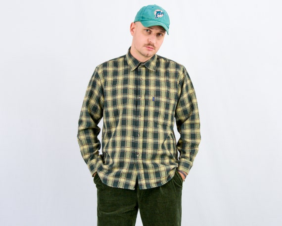 Levis Plaid Shirt Vintage Flannel Long 