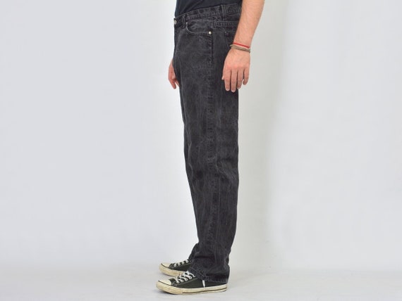 DKNY jeans Vintage W38 L32 Black vintage high wai… - image 4