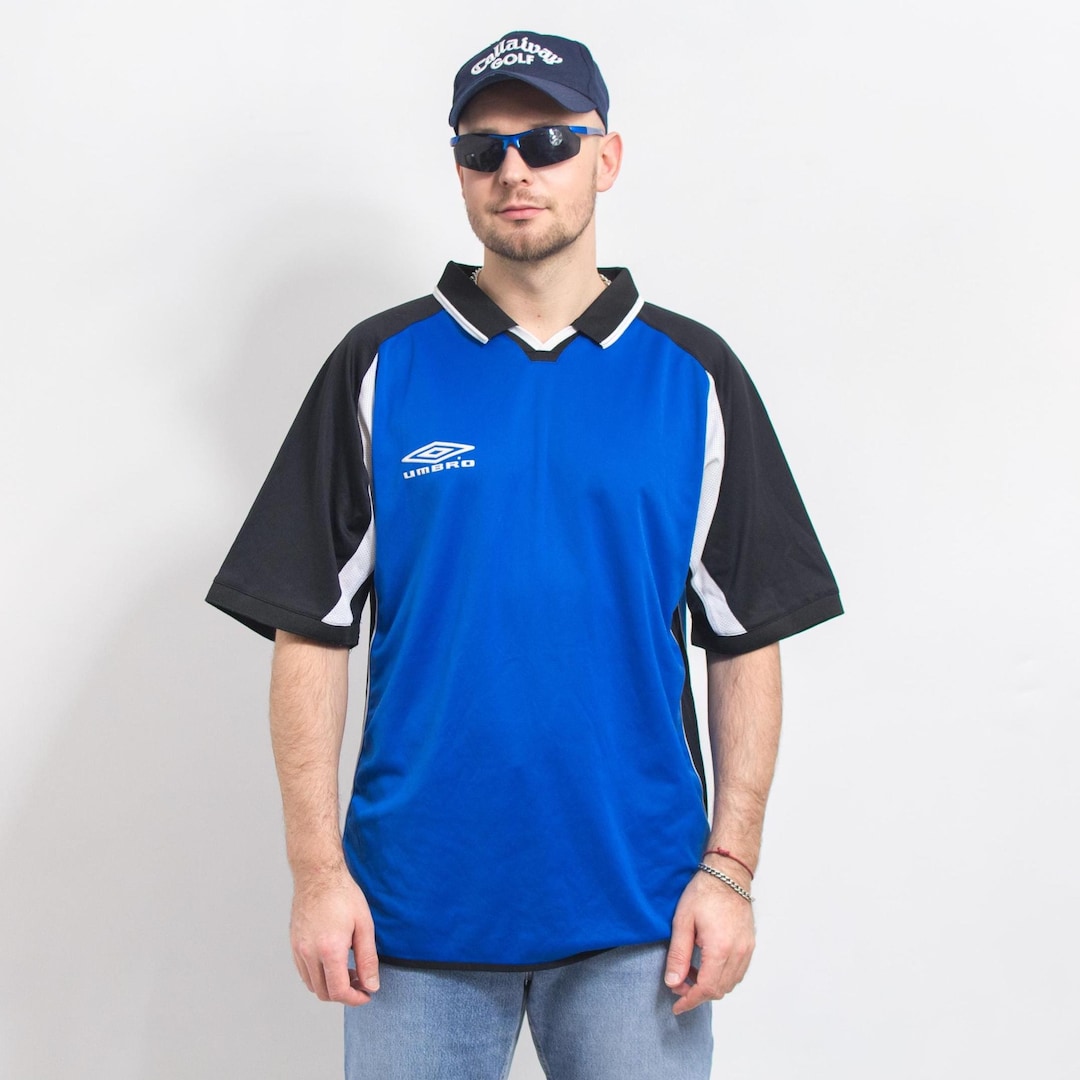 UMBRO Jersey Athletic Polo Shirt Collared Top Men Size XXL - Etsy