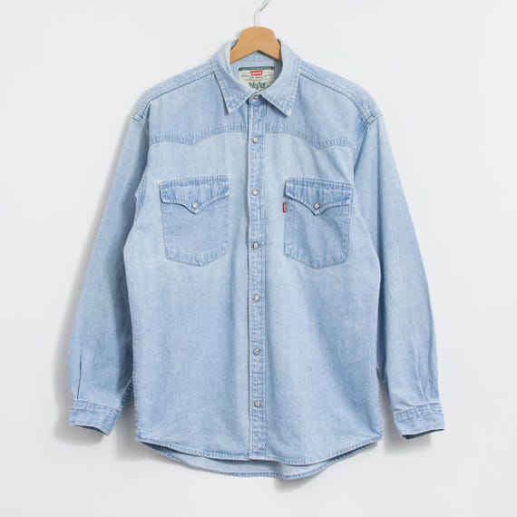 リーバイス ヴィンテージ 90s デニムシャツ ブルー メンズ S - Etsy 日本