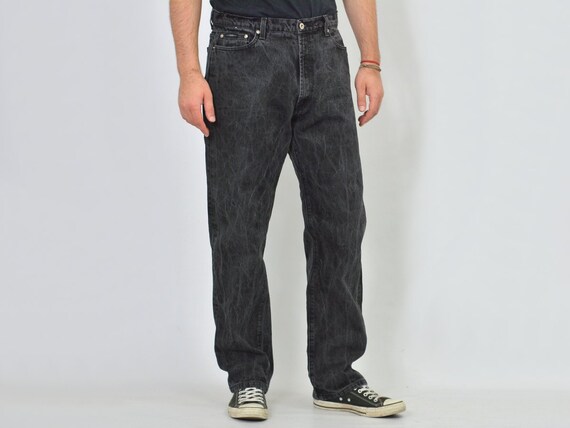 DKNY jeans Vintage W38 L32 Black vintage high wai… - image 6