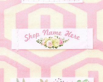 Tiny Fabric Labels for Handmade Items – Custom Flat Sew-On Tags | Personalized Mini Cotton Labels