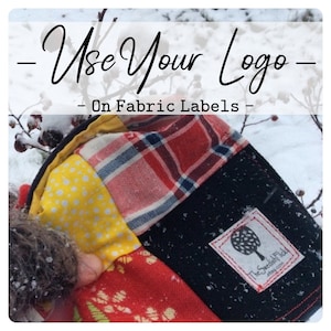 Use own logo custom fabric labels, sew in label, custom labels, personalized label, quilt label, crochet label, product label, sewing notion