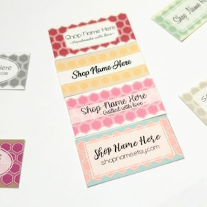 Quilt Patchs printed sew on fabric labels, custom labels, product label, sewing label, quilt label, sewing gift, sewing notion, personalized