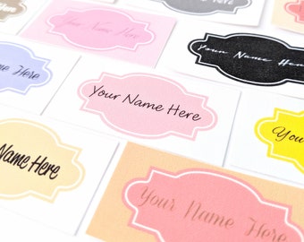 Boutique Sign printed sew on fabric labels, custom labels, product labels, sewing labels, quilt labels, sewing gift, sewing notion