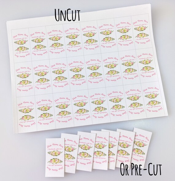Sticker Labels for Handmade Items, Personalized Labels for