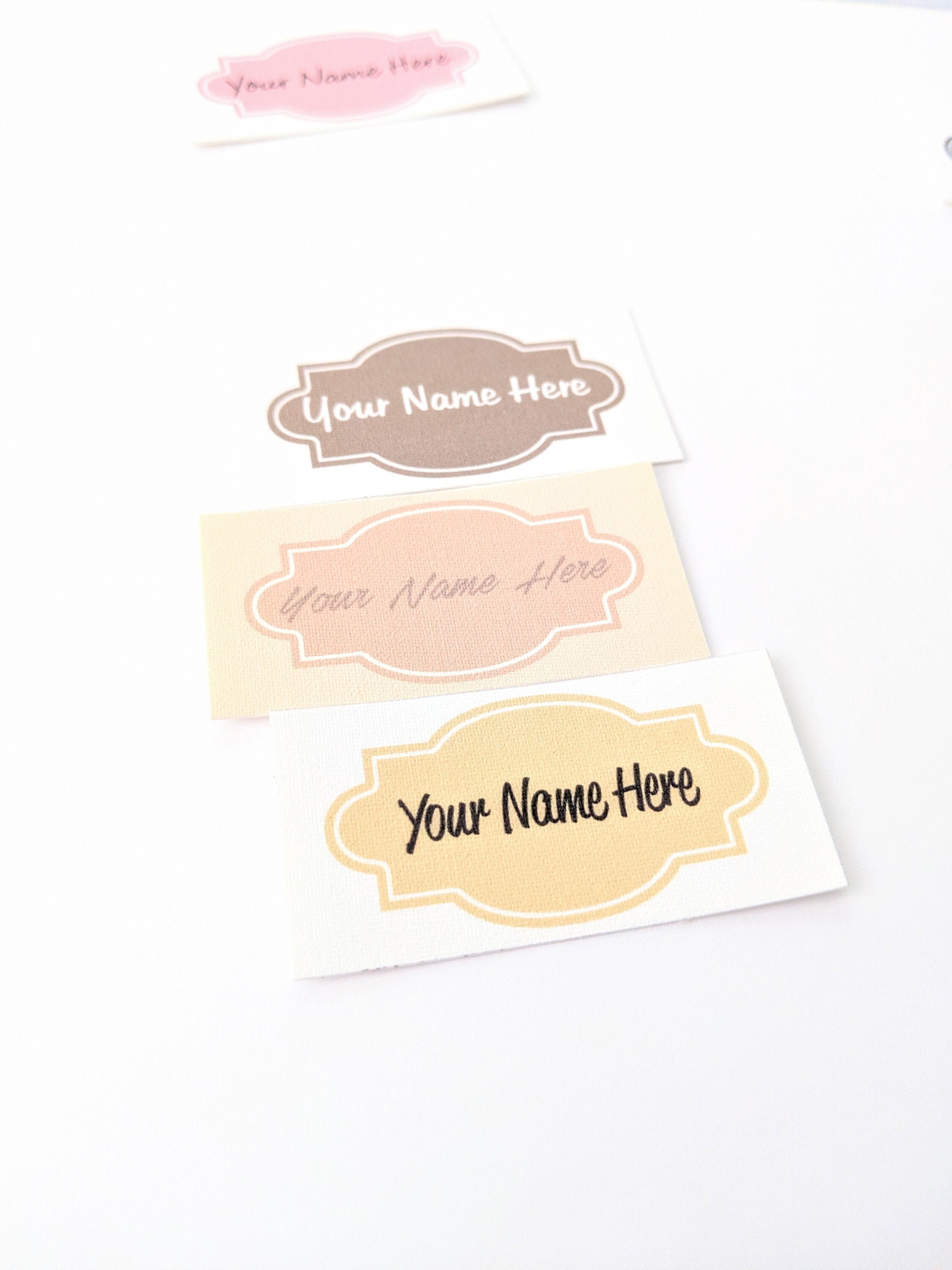 Boutique Sign Printed Sew on Fabric Labels, Custom Labels, Product ...