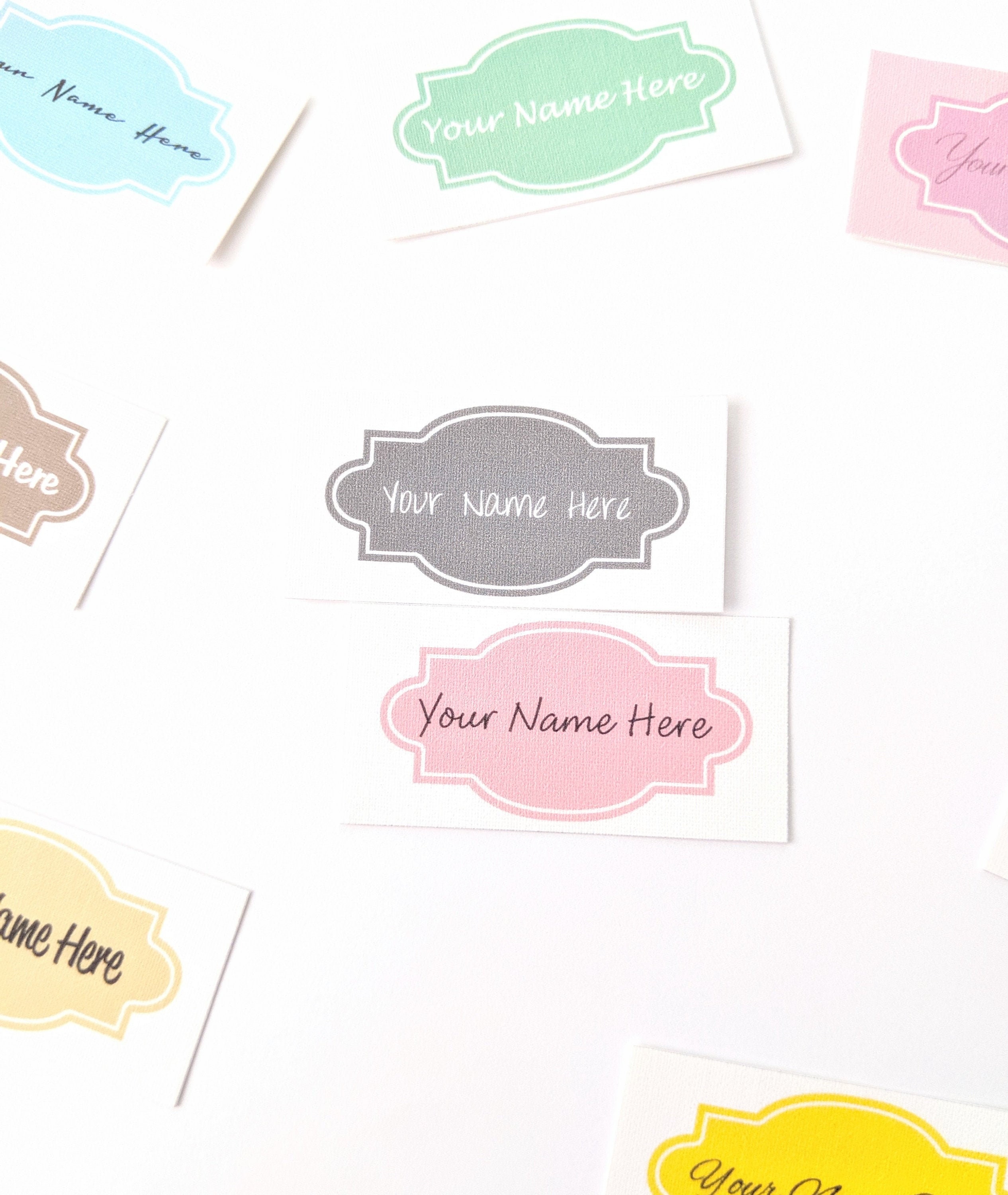 Boutique Sign Printed Sew on Fabric Labels, Custom Labels, Product ...