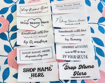Iron On Fabric Labels – Custom Name Tags, personalized fabric label, printed label, iron on label, cotton fabric label