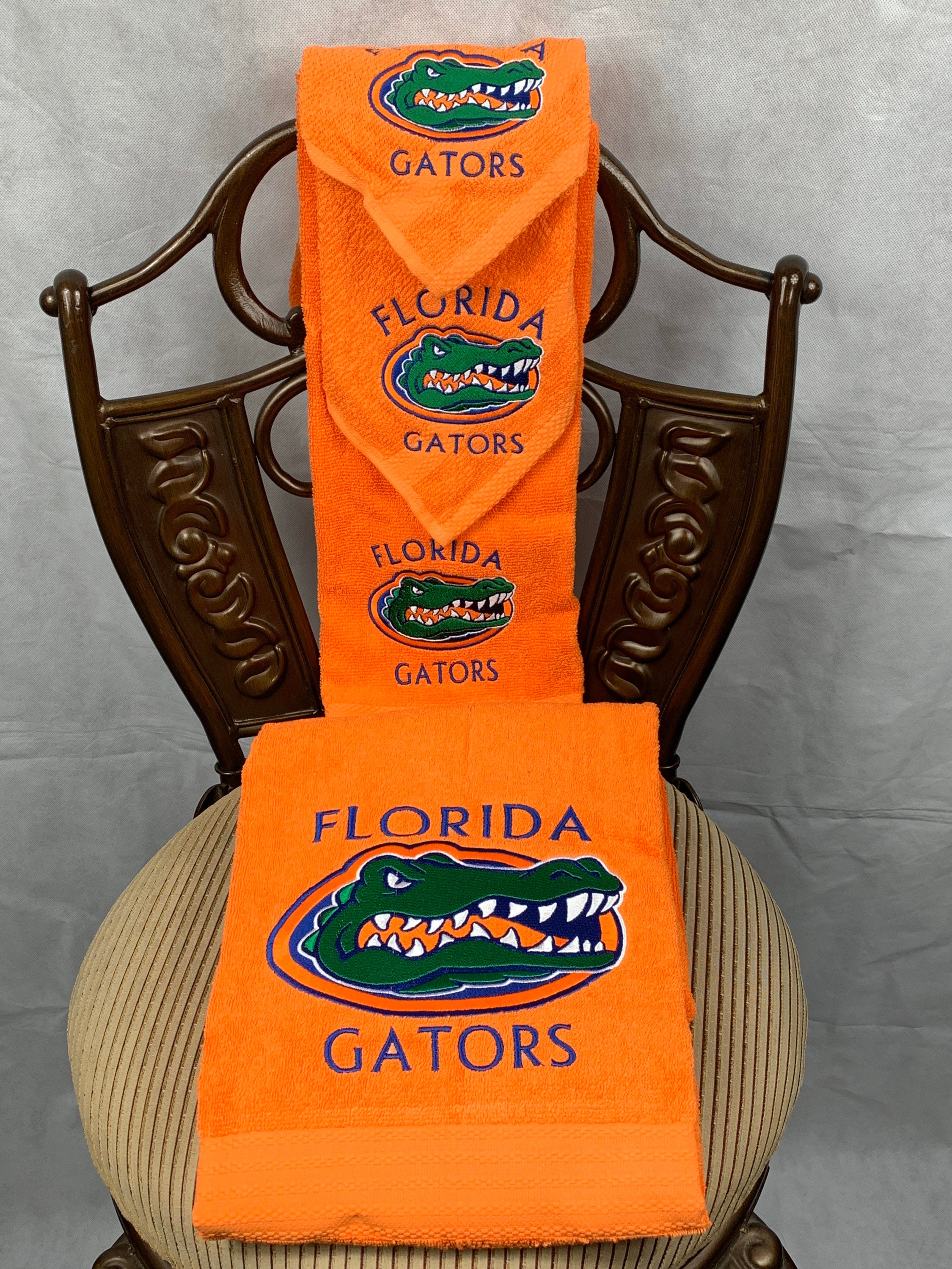 Orange Blue and White/Florida Gators Towel Set Etsy