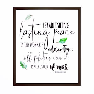 Peace & War - Montessori Print