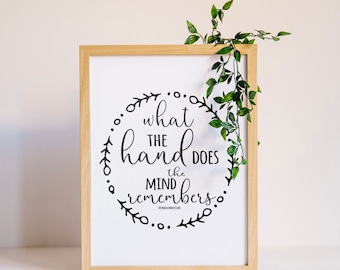Hand-Montessori Print