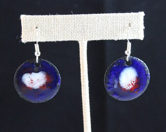 Enameled Copper Earrings (041917-024)