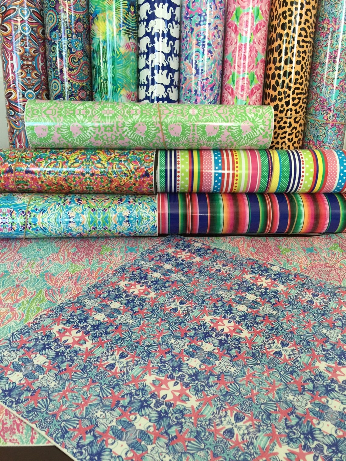 Patterned Vinyl Printed Vinyl Sheets Patterned Heat Etsy