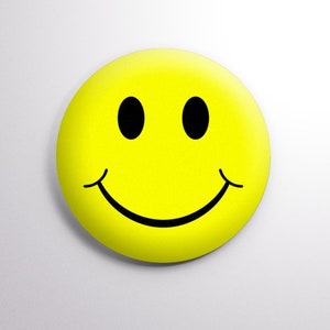 Smiley Face - Generic Classic Button. 1.25" (32mm) or 2.25" (58mm) Classic Vintage  -  2.25" (58mm) Button