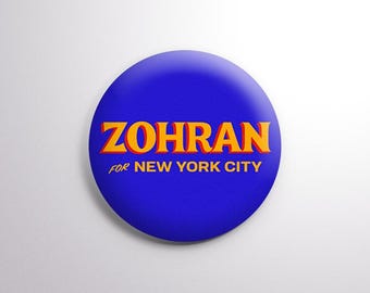 Zohran for New York City - Mayor Zohran Mamdani NYC Pin  -  2.25" (58mm) Button