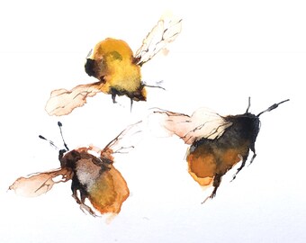 Three Bumblebees