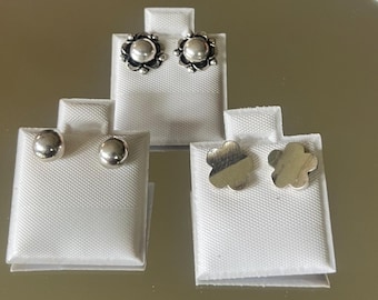 Bundle of 3 Small Adorable Post Earrings