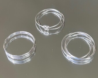 Bundle of Skinny Stackable Size 9 Rings