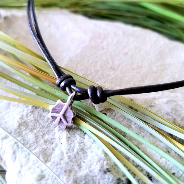 Bling Peace Neutral Rag Necklace FINAL SALE