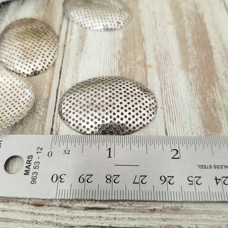 Steampunk Findings Vents Set of 4 Mini Metal Filter Vents Steampunk Supplies for Masks Silver Cosplay Goggle Supplies
