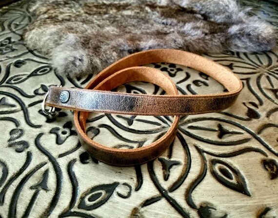 Leather Bracelet Mens Wrap Bracelet 1 2w Vintage Brown Etsy