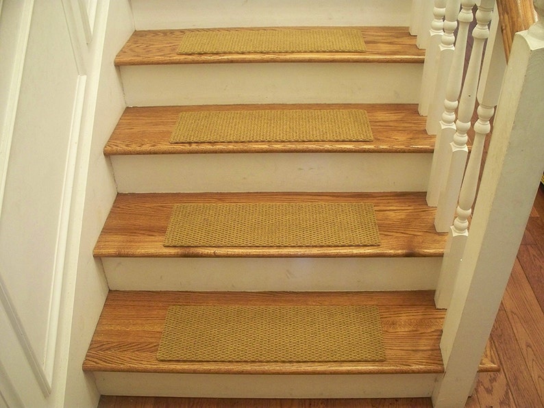 Essential Carpet Stair Treads Style Berber Color Natural Etsy