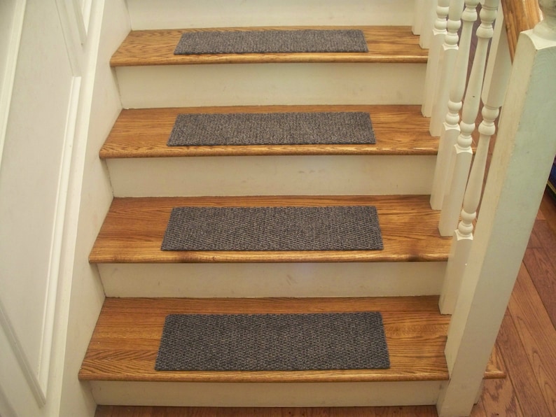 Essential Carpet Stair Treads Style Berber Color Beige Gray Size 24 x 8 Sets of 4, 7, 13, 15, and 17 image 2