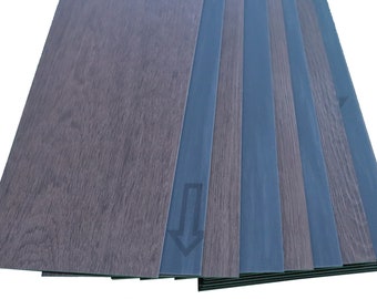 Luxury Vinyl Plank Flooring - Color: Brown - Size 6 In. x 48 In. - Installation Type Glue Down - Qty of 54 sqft per box