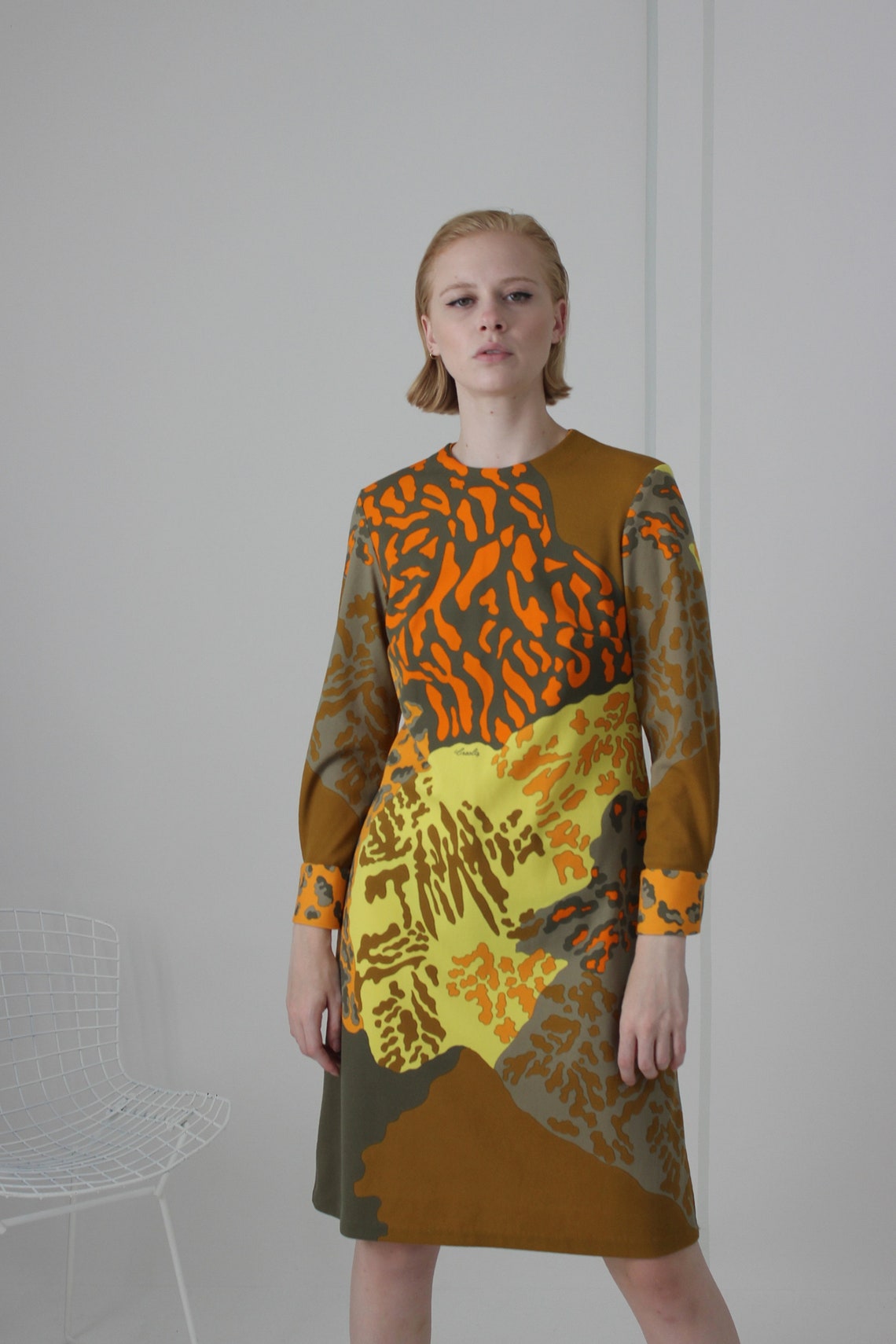70s shift dress