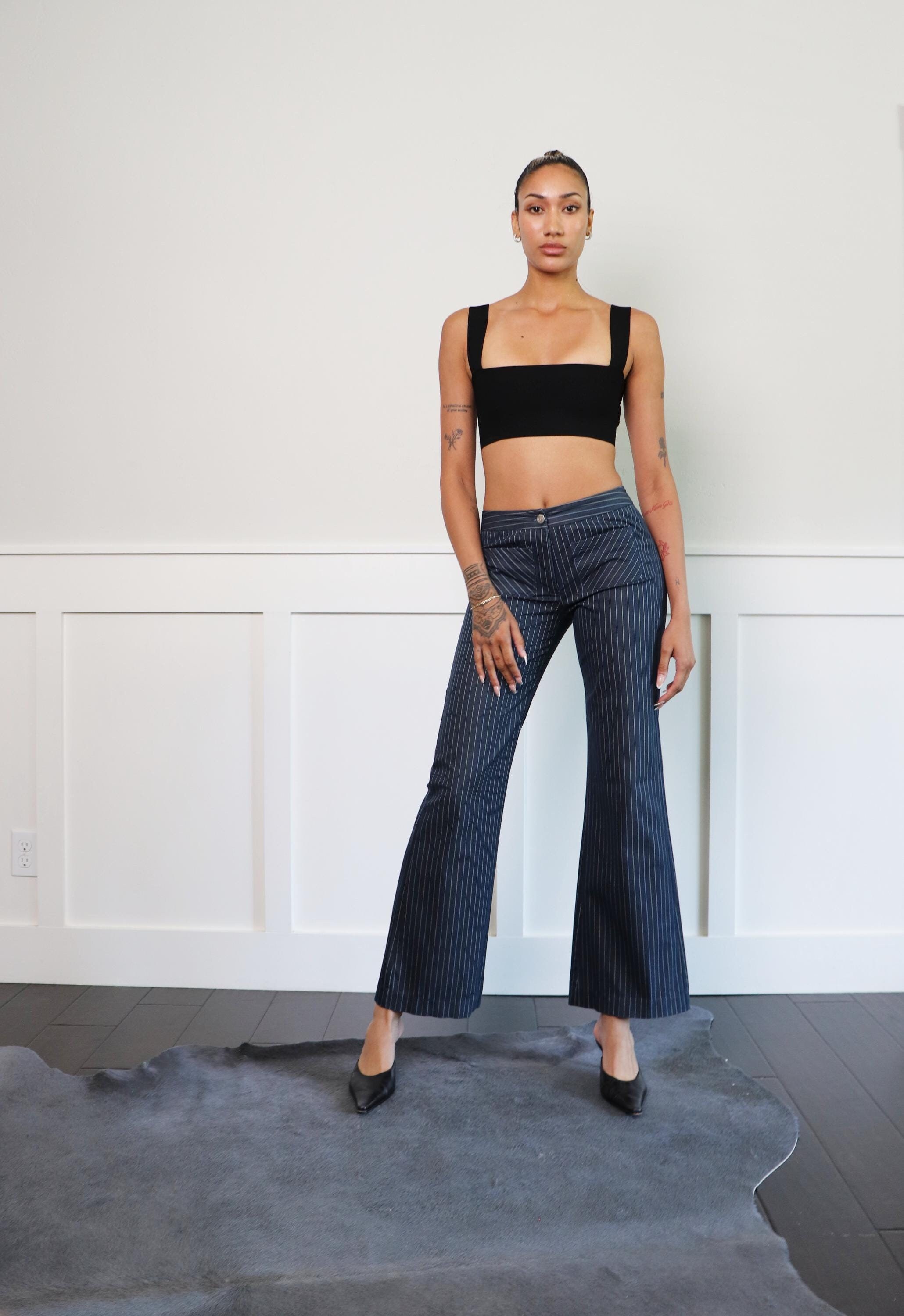 90s Pinstripe Pants - Etsy