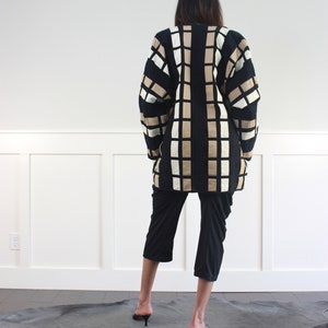 vtg 90s geometric kimono jacket S M image 5