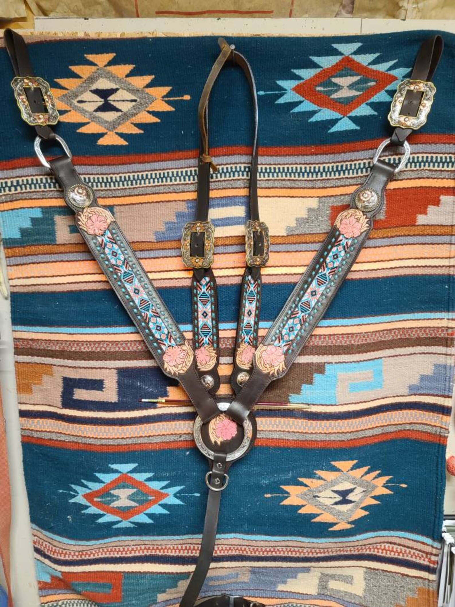 Beaded Breast Collar Etsy