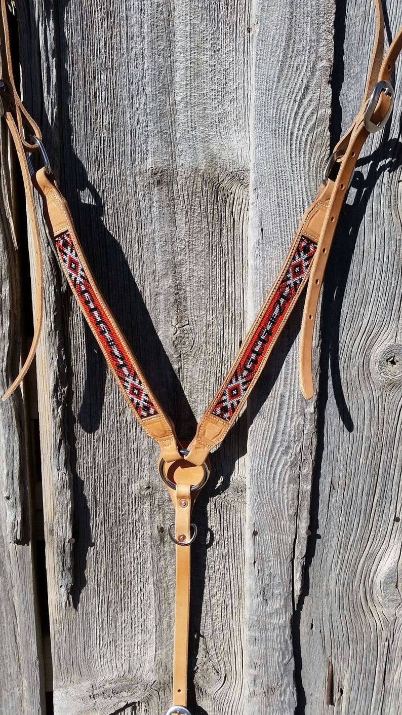 Beaded Breast Collar Etsy