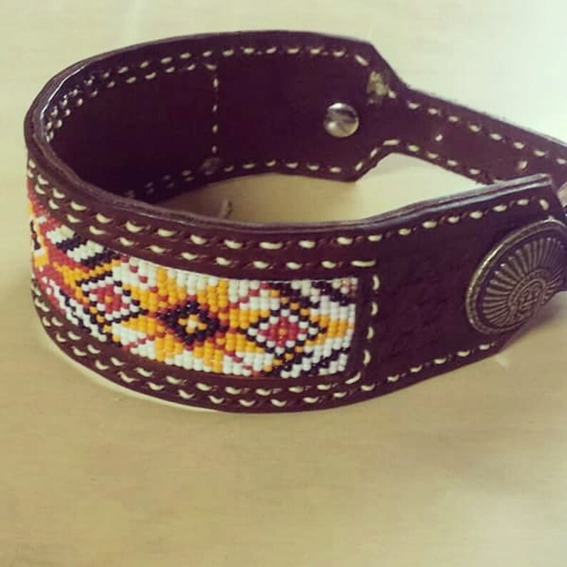 Beaded dog collar Etsy