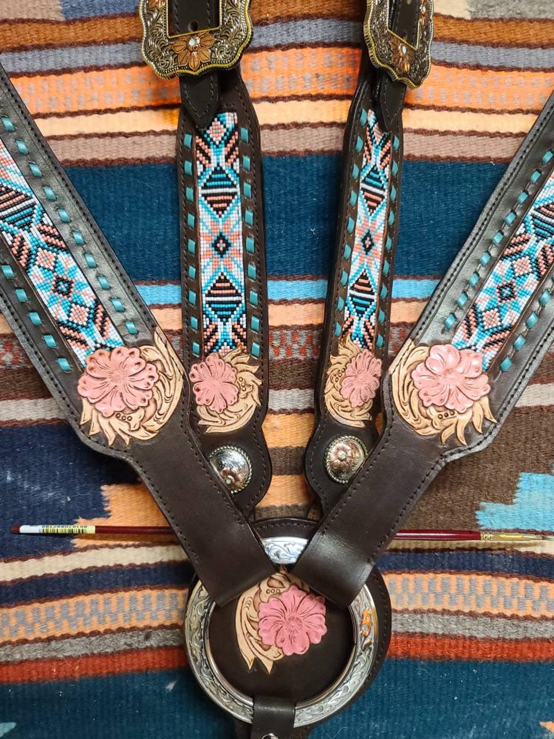 Beaded Breast Collar Etsy