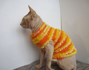 Katzenpullover, Haustierkleidung, Haustierkostüme, Kleidung für Katzen, Sphynx-Katzenpullover, warme Katzenkleidung, Sphynx-Pullover, gestrickte Katzenkleidung