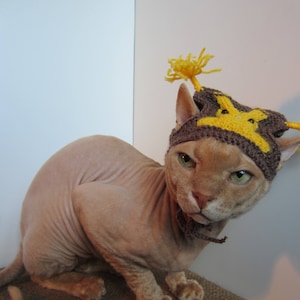 Chapeau hibou, chapeau chien, chapeau chat, chapeau pour animal de compagnie, chapeau rayé pour chien, chapeau brun pour chien, chapeau chat jaune, déguisement de chien, déguisement pour animal de compagnie, chapeau drôle pour animal de compagnie, chapeau rayé pour animal de compagnie