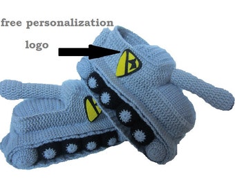 crochet slippers, gift for a man, crochet tank slipper, house slippers, knit slippers, tank slippers, tank shoes, cool slippers