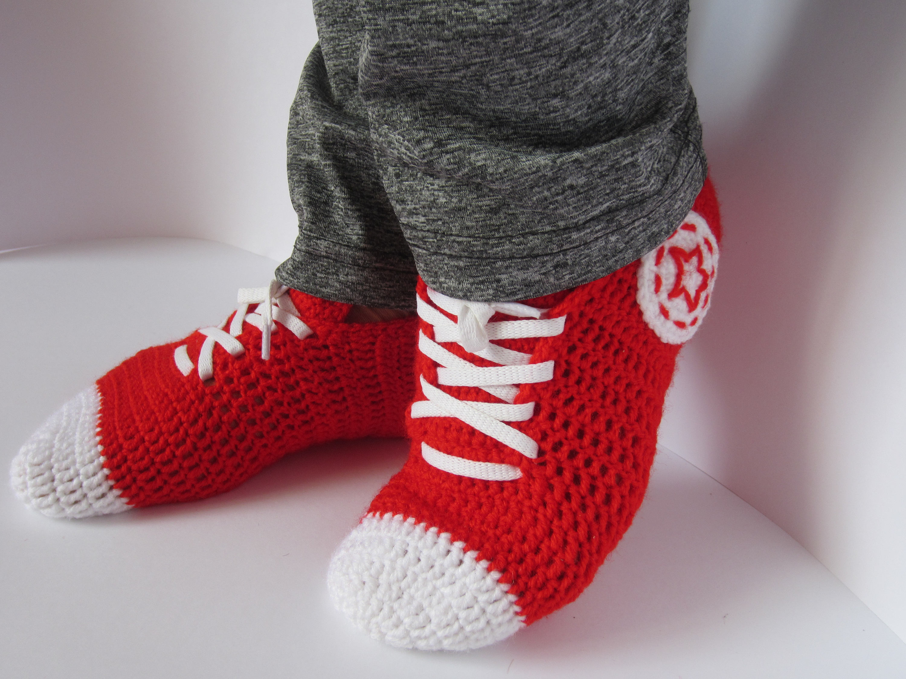 Knitted converse sneakers Knitted converse knitting Etsy