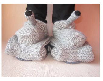 Valentines day,Boyfriend Gift,Funny Gift,Husband Gift,Valentine's,Hand Knit  Shoes,Crochet Tank Slippers,Adult Crochet Slippers,Gift For Him