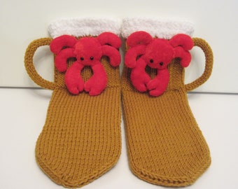 beer socks, beer socks for men,  beer socks knit, beer socks for women, beer mug socks, beer lover gift, beer, Knitted beer socks, socks
