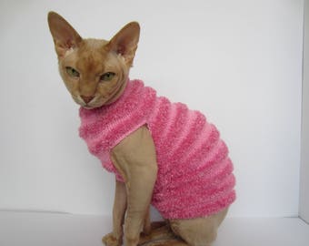 Tuxedo Katze, Katzenpullover, Haustierkleidung, Haustierkostüm, Kleidung für Katze, Sphynx-Pullover, warme Katzenkleidung, Sphynx-Pullover, gestrickte Katzenkleidung