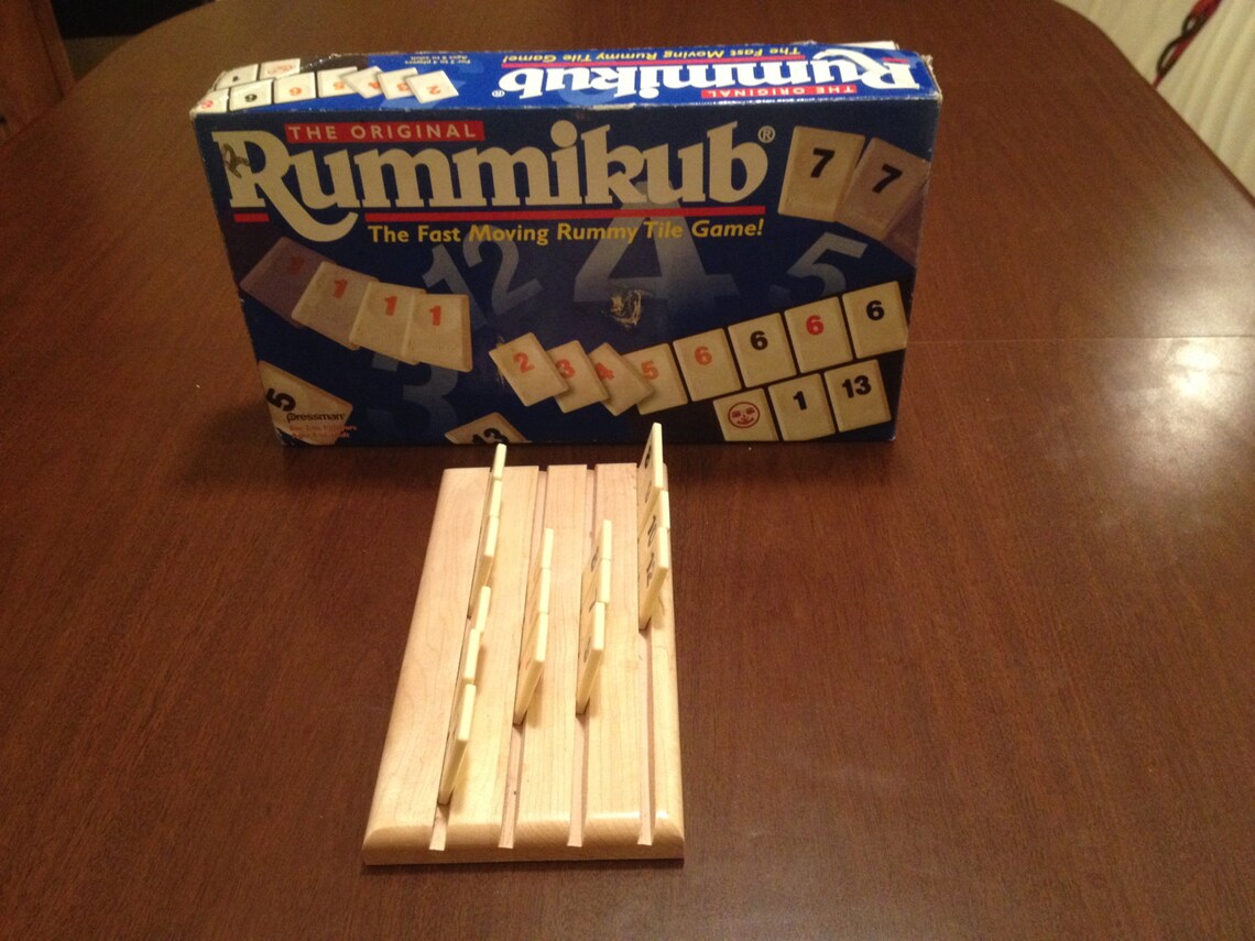 Set of 4 Handcrafted Rummikub Tile Holder Rack set of 4 Etsy