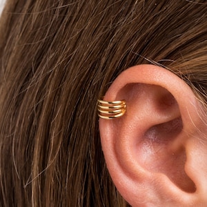 Dainty ear cuff - Silver Earcuff - Gold plated ear wrap - Non pierced ear cuff - minimalist ear cuff - minimal jewelry -ear cuffs