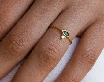 Sieraden Ringen Ringen met meerdere stenen Gele Citrien verlovingsring Prong set Dainty Diamond trouwring Classic Modern belofte Sieraden Verjaardag 