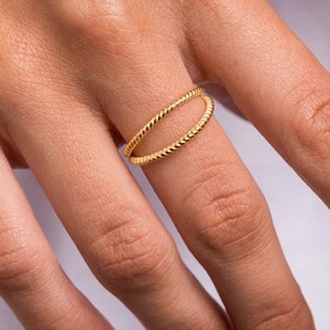 Double ring - Minimalist ring - Double ring - Dainty ring - Stacking ring - Minimalist jewelry - Tiny gold ring - Thin gold ring